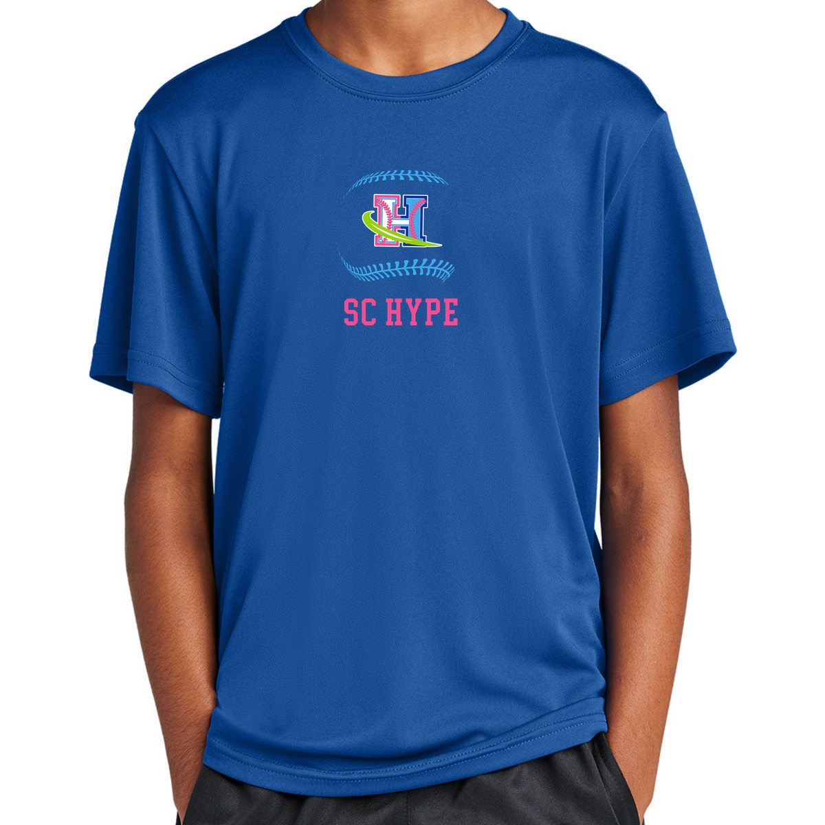 SC Hype Baseball Seams Performance Tee (Multiple Colors)