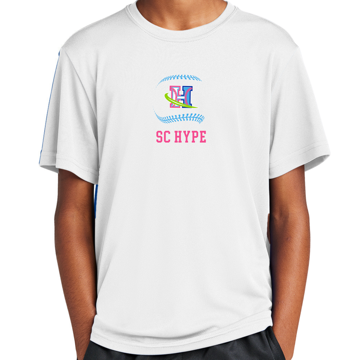 SC Hype Baseball Seams Performance Tee (Multiple Colors)