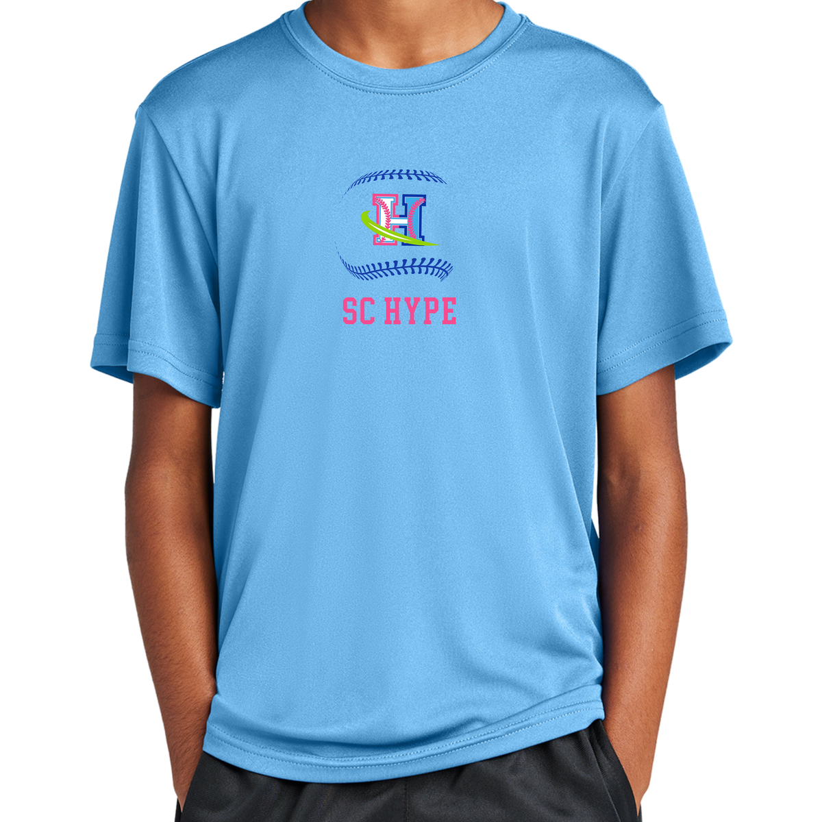 SC Hype Baseball Seams Performance Tee (Multiple Colors)