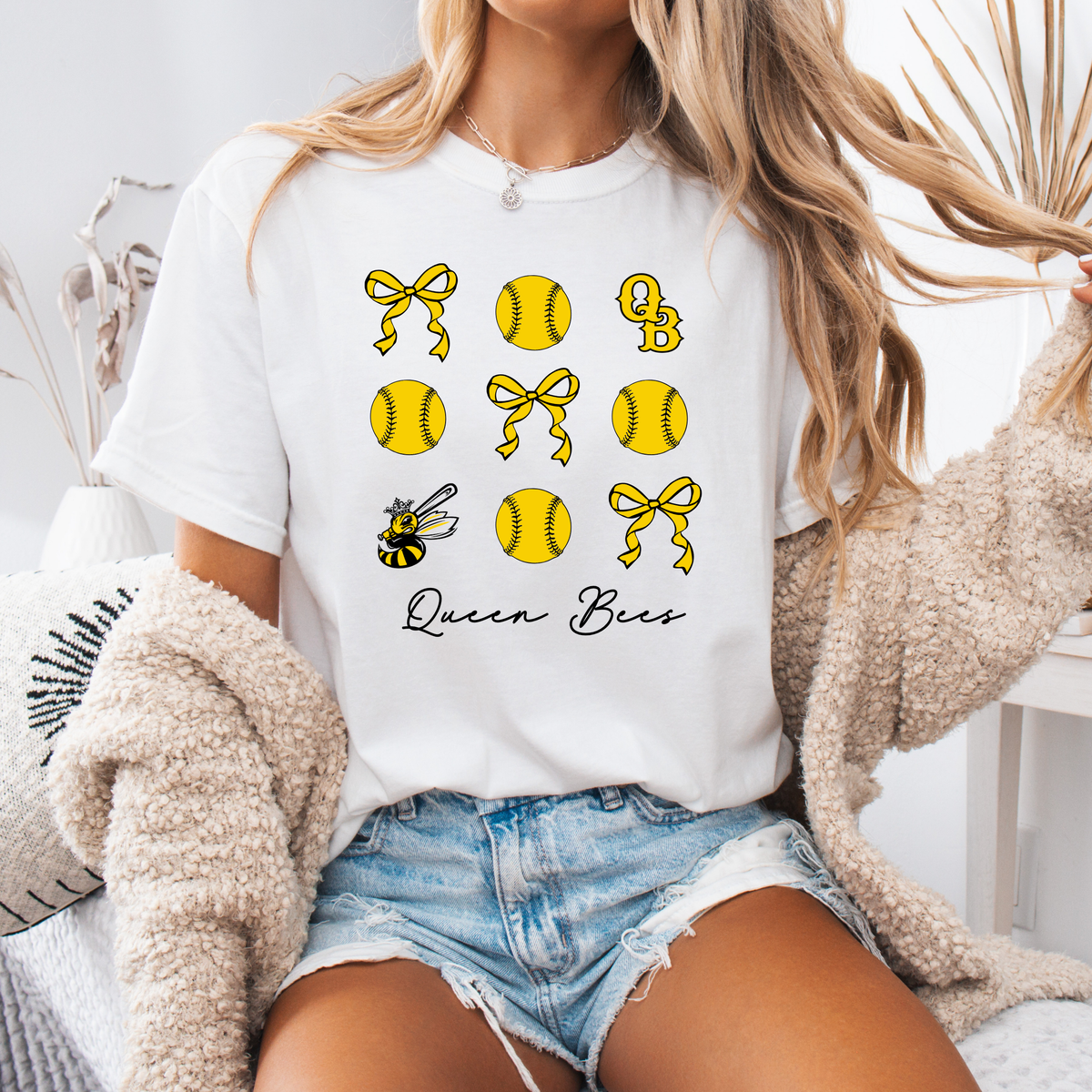 Queen Bees Bow CC Tee (Multiple Colors)