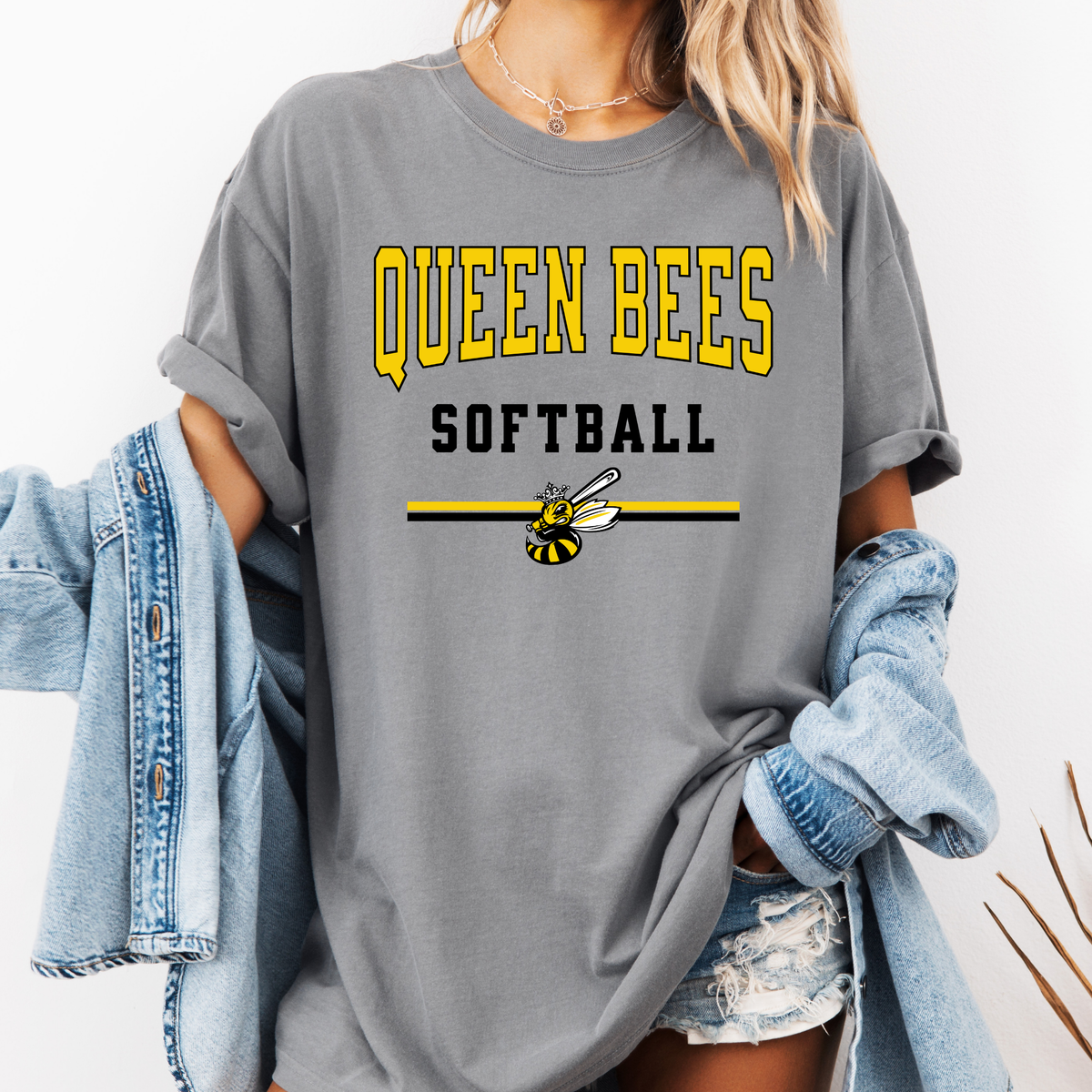 Queen Bees Softball Varsity Tee (Multiple Colors)