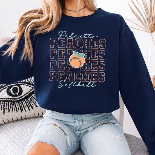 Peaches Repeat Sweatshirt