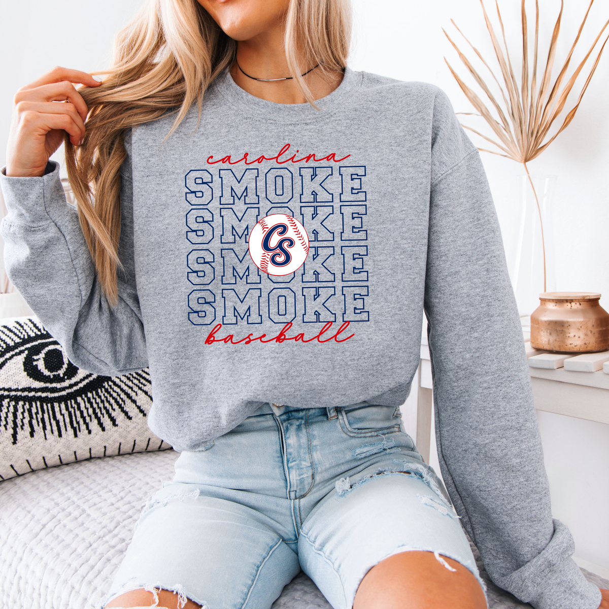 Carolina Smoke Repeat Sweatshirt (Multiple Colors)