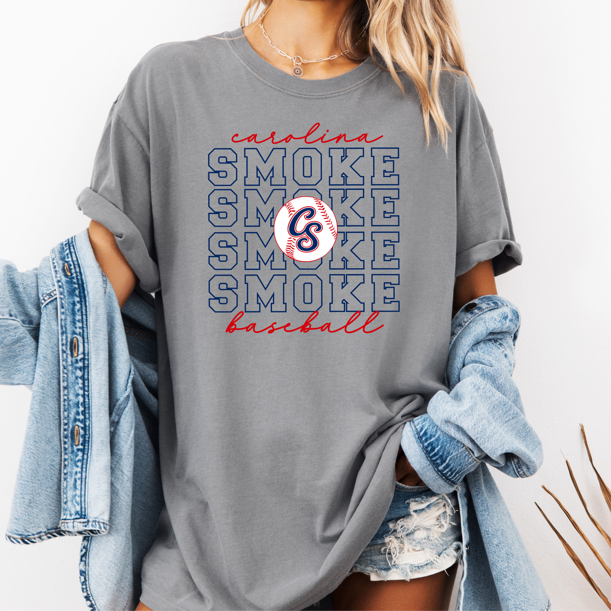 Smoke Repeat Logo Tee (Multiple Colors)