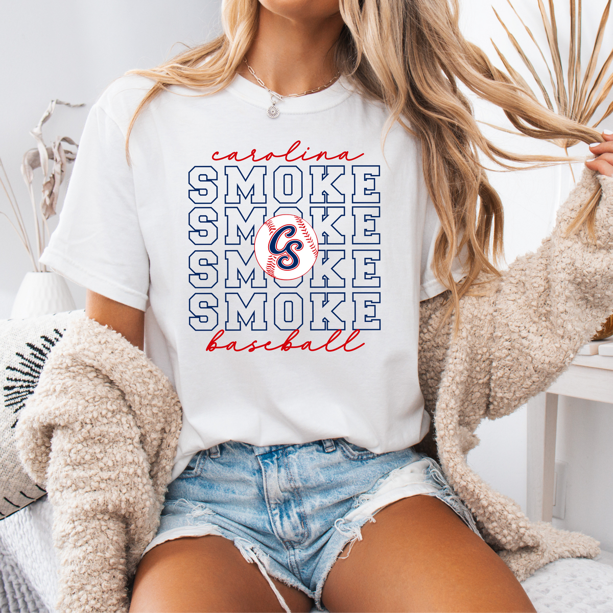 Smoke Repeat Logo Tee (Multiple Colors)