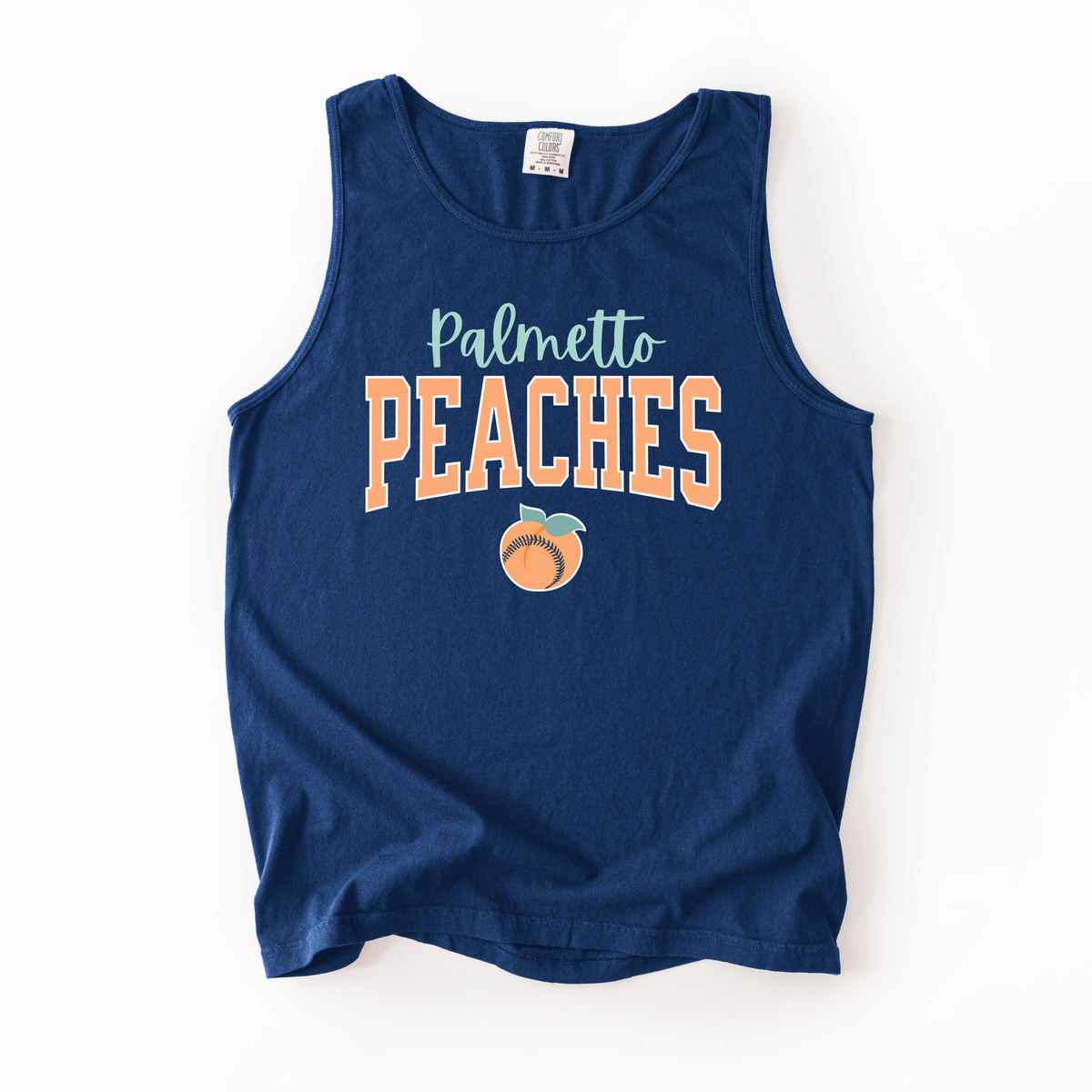 Peaches Logo Comfort Colors Tank (Runs big!)