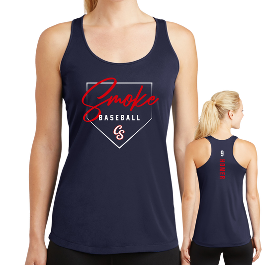 Smoke Plate Performance Tank - PLAYER NAME & NUMBER