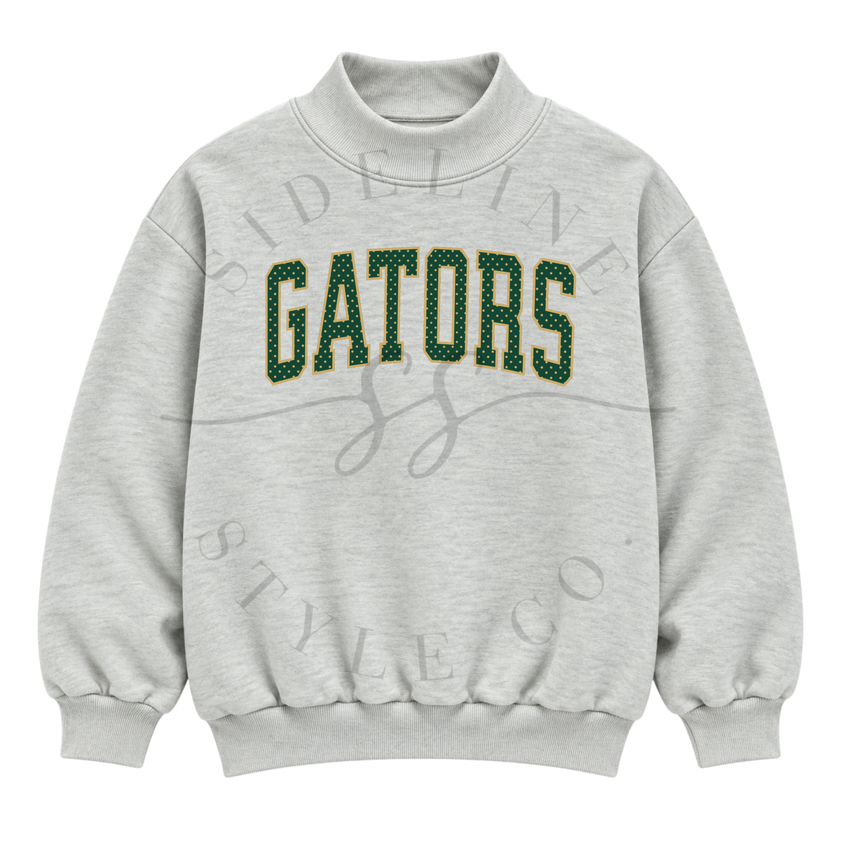 CUSTOM Polka Dot Name Mock Neck
