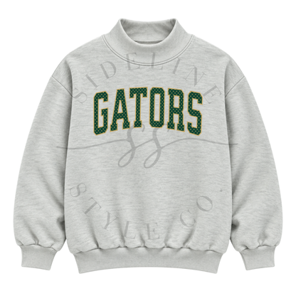 CUSTOM Polka Dot Name Mock Neck