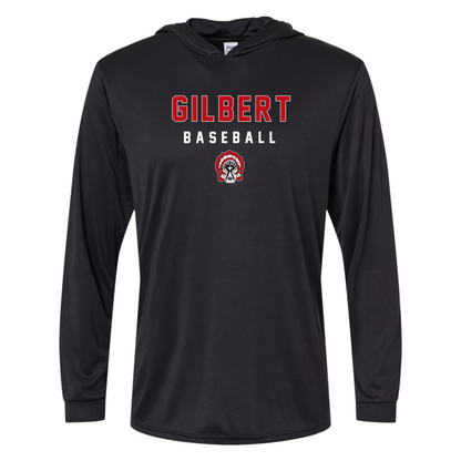 Gilbert DYB Simple Baseball Lightweight Performance Hoodie (Multiple Colors)