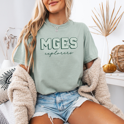 MGES Gingham Tee (Multiple Colors)