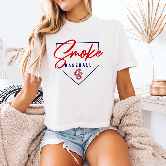 Smoke Thin Plate Crop Tee