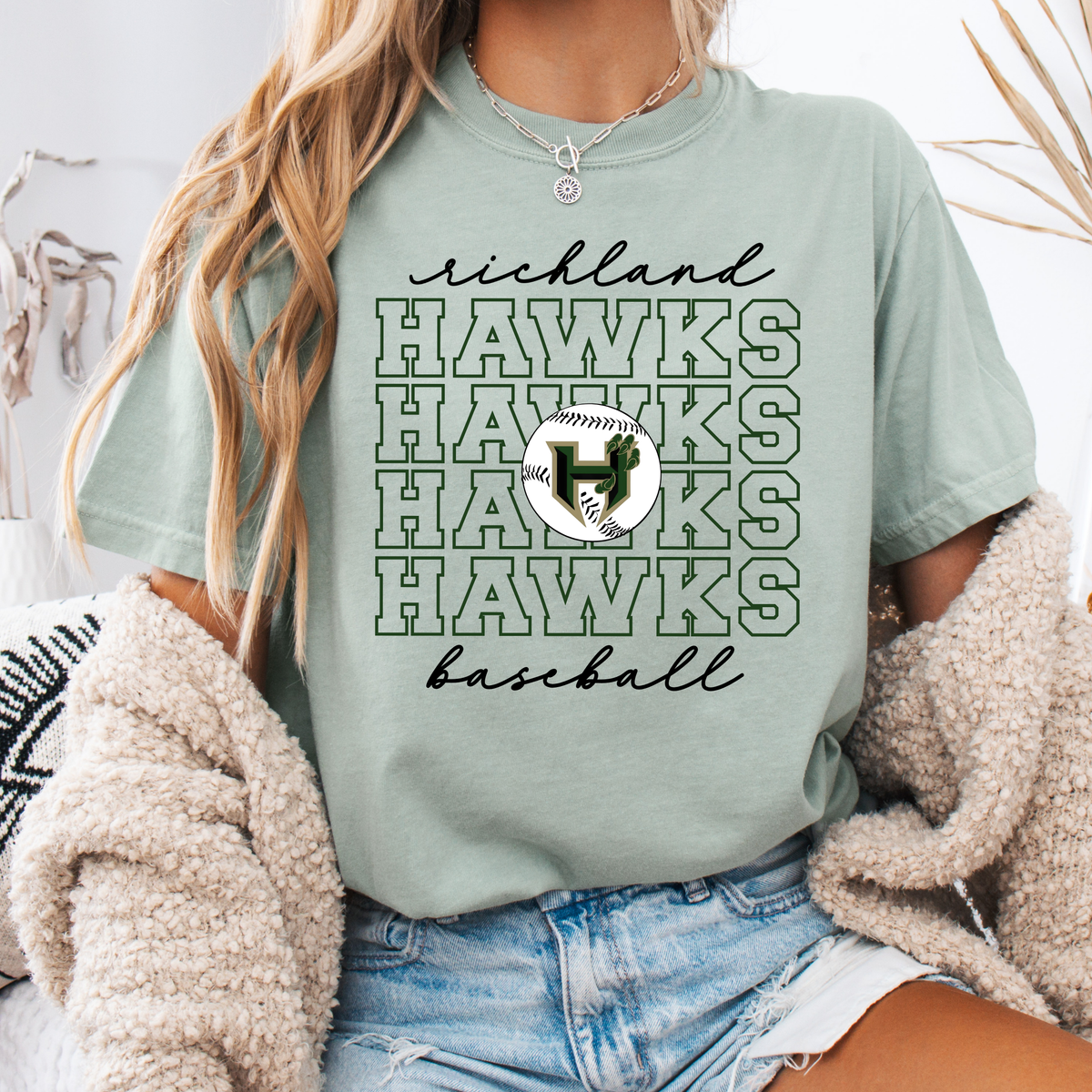 Richland Hawks Repeat Tee (Multiple Colors)