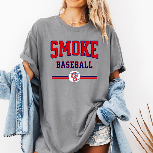 Smoke Baseball Varsity Tee (Multiple Colors)