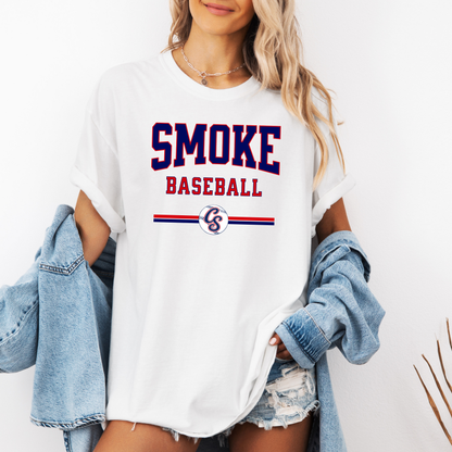 Smoke Baseball Varsity Tee (Multiple Colors)