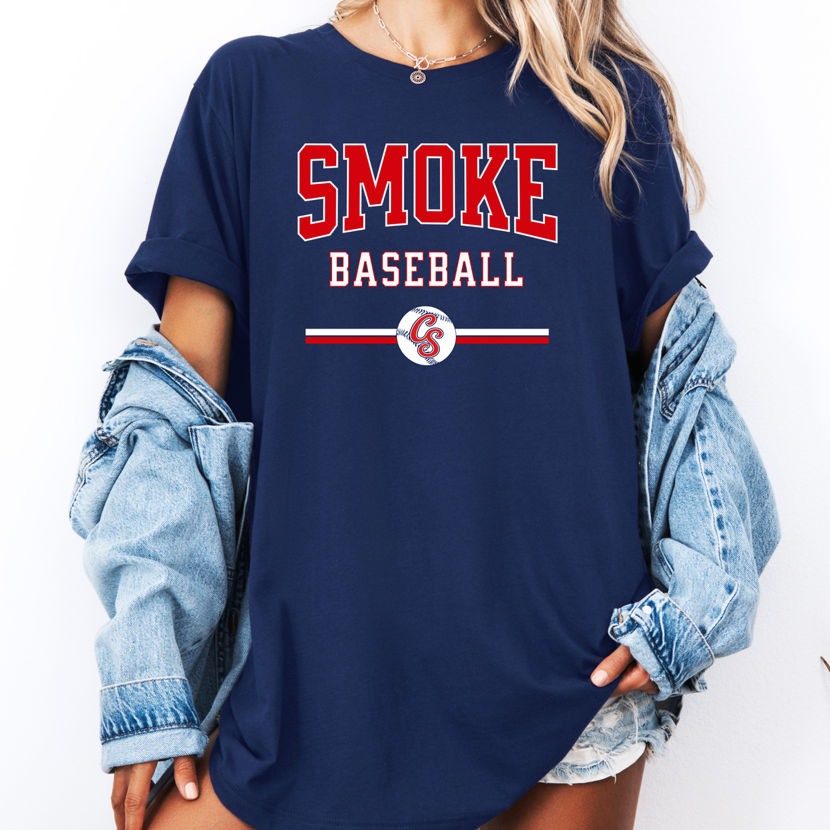 Smoke Baseball Varsity Tee (Multiple Colors)