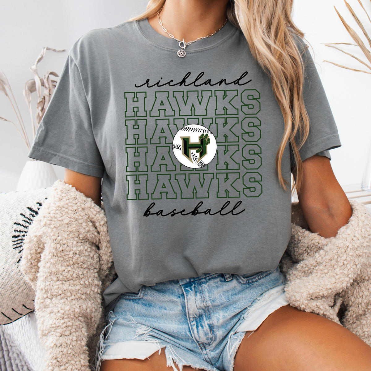 Richland Hawks Repeat Tee (Multiple Colors)