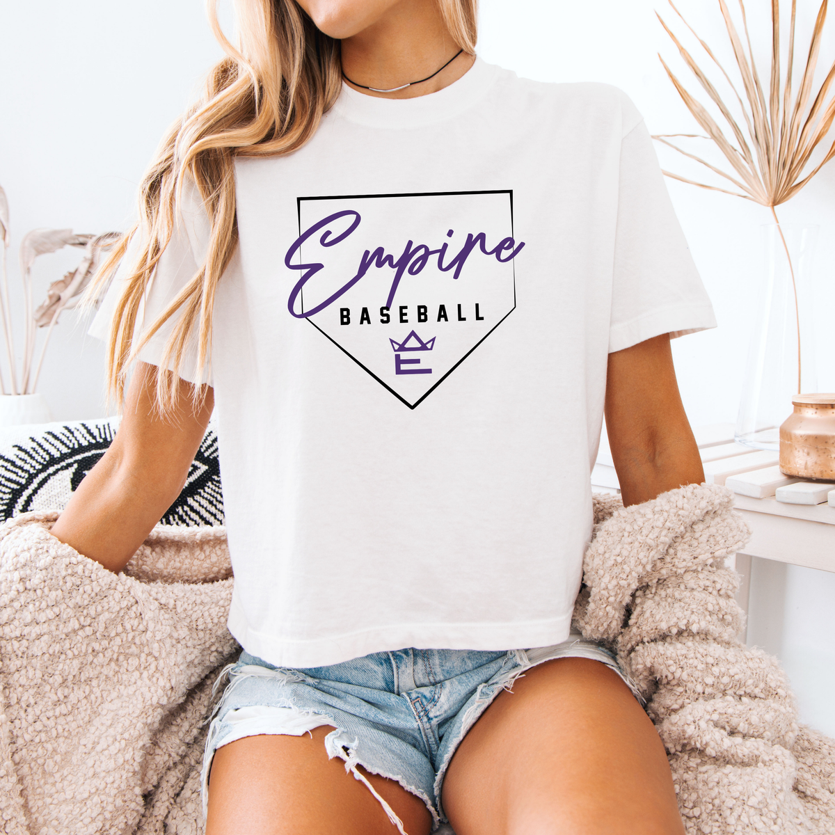 Empire Plate Boxy Crop CC Tee - (Multiple Colors)