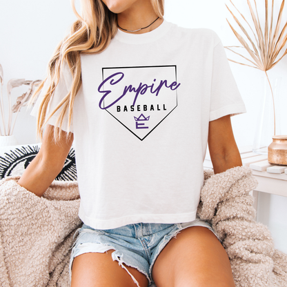Empire Plate Boxy Crop CC Tee - (Multiple Colors)