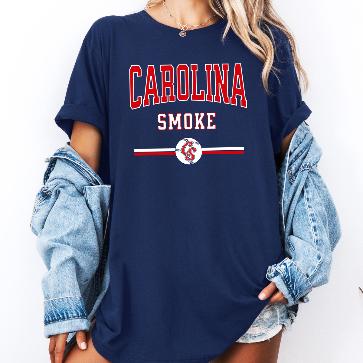 Carolina Smoke Varsity Tee (Multiple Colors)