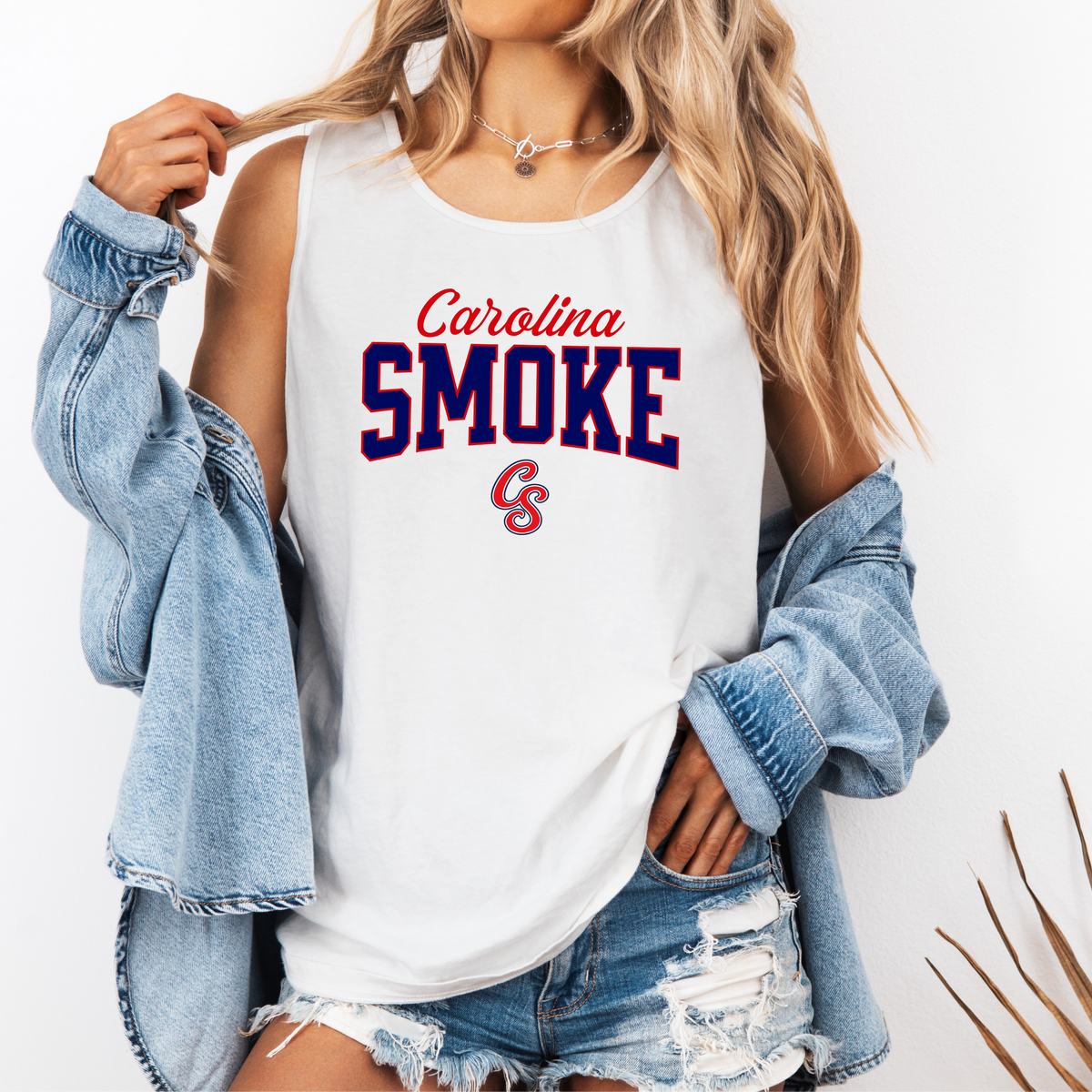 Smoke Classic Logo Comfort Colors Tank (Runs big!)