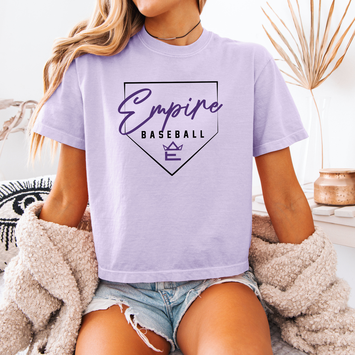 Empire Plate Boxy Crop CC Tee - (Multiple Colors)