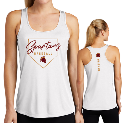 Spartans Plate Performance Tank - PLAYER NAME