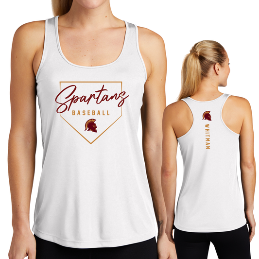 Spartans Plate Performance Tank - PLAYER NAME