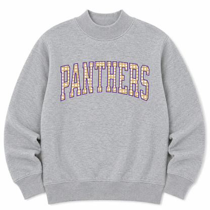 CUSTOM Gingham Name Mock Neck