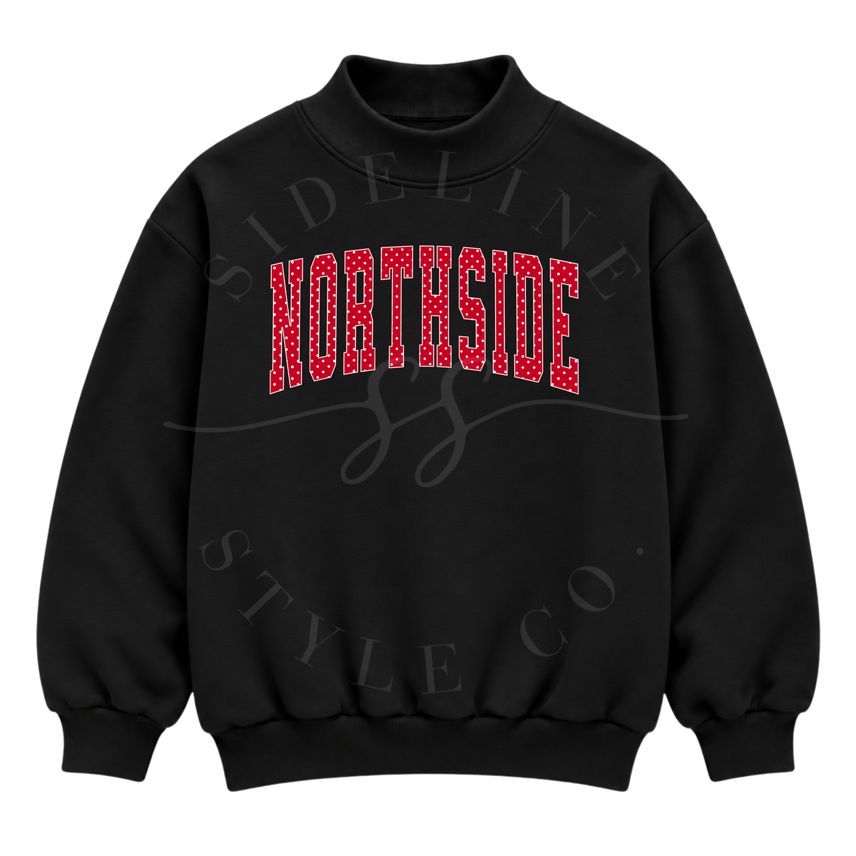 NORTHSIDE Polka Dot Mock Neck