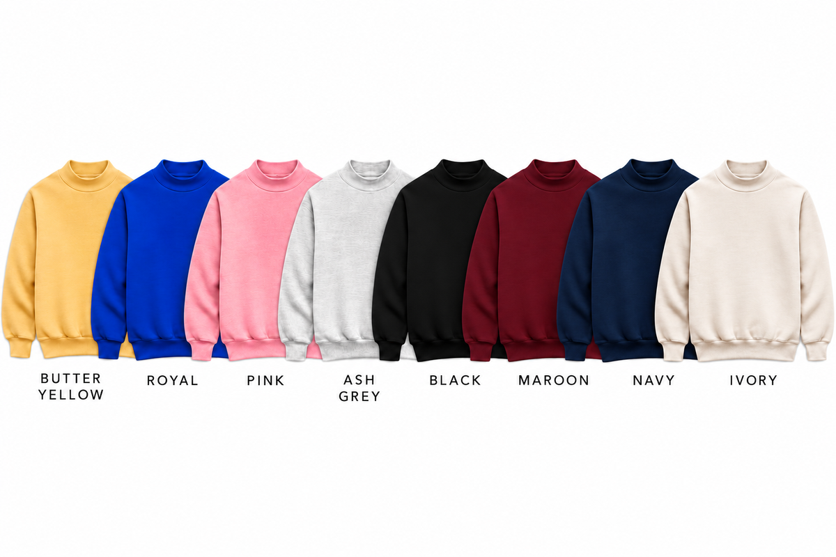 CUSTOM Gingham Name Mock Neck