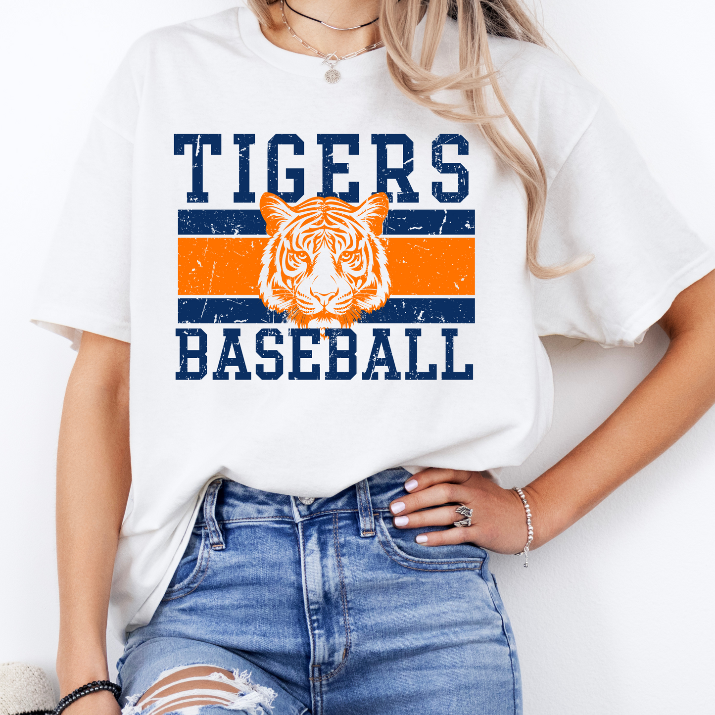 Distressed Tigers Tee