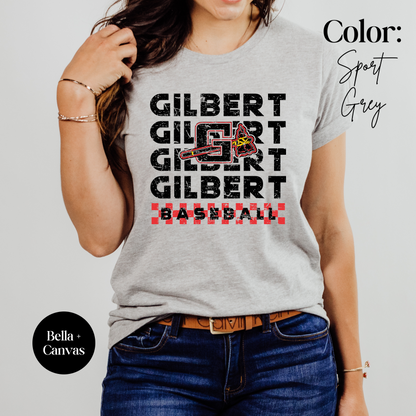 Gilbert Baseball Checker Tee