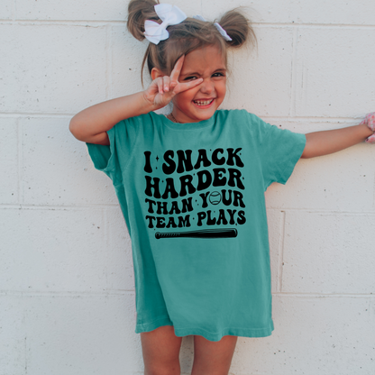 I Snack Harder Youth Tee