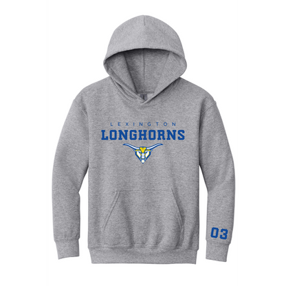 Longhorns Youth Hoodie w/ Player Number
