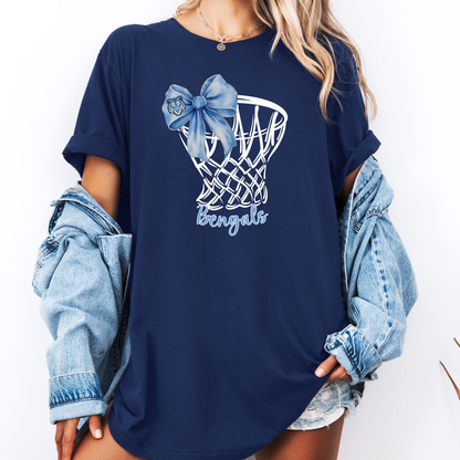Basketball Net Bow Tee