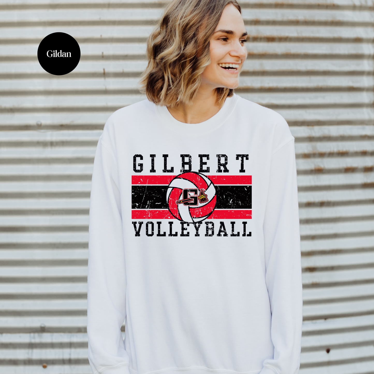 Distressed Gilbert Volleyball
