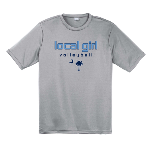Local Girl Volleyball Palmetto Tree Performance Tee