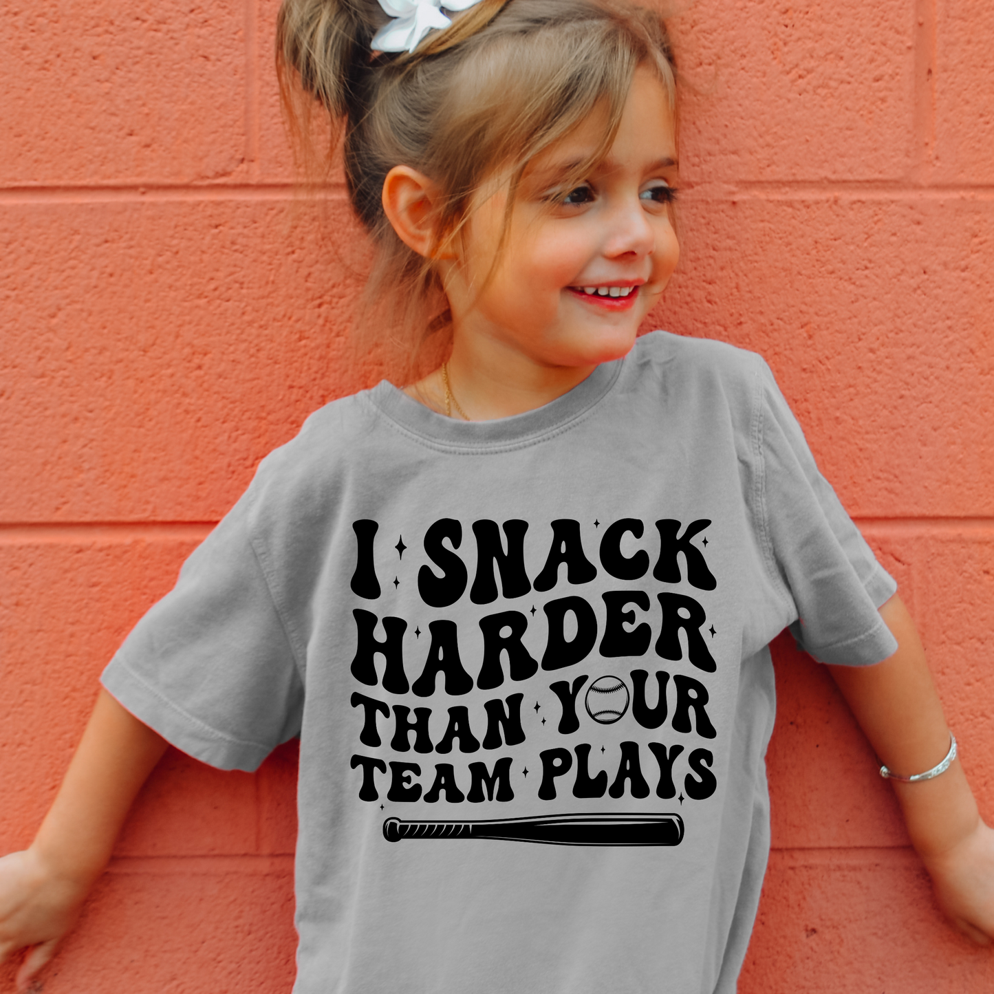 I Snack Harder Youth Tee