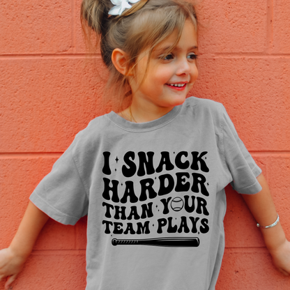 I Snack Harder Youth Tee
