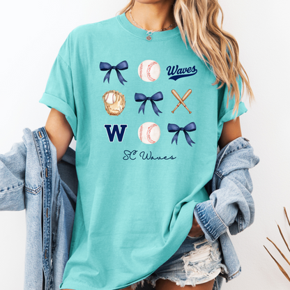 SC Waves Bow Tee (Multiple Colors)