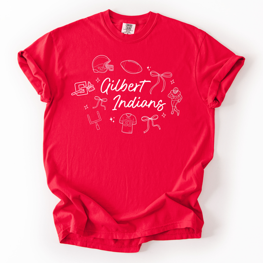 Gilbert Football Doodle Tee (multiple styles)