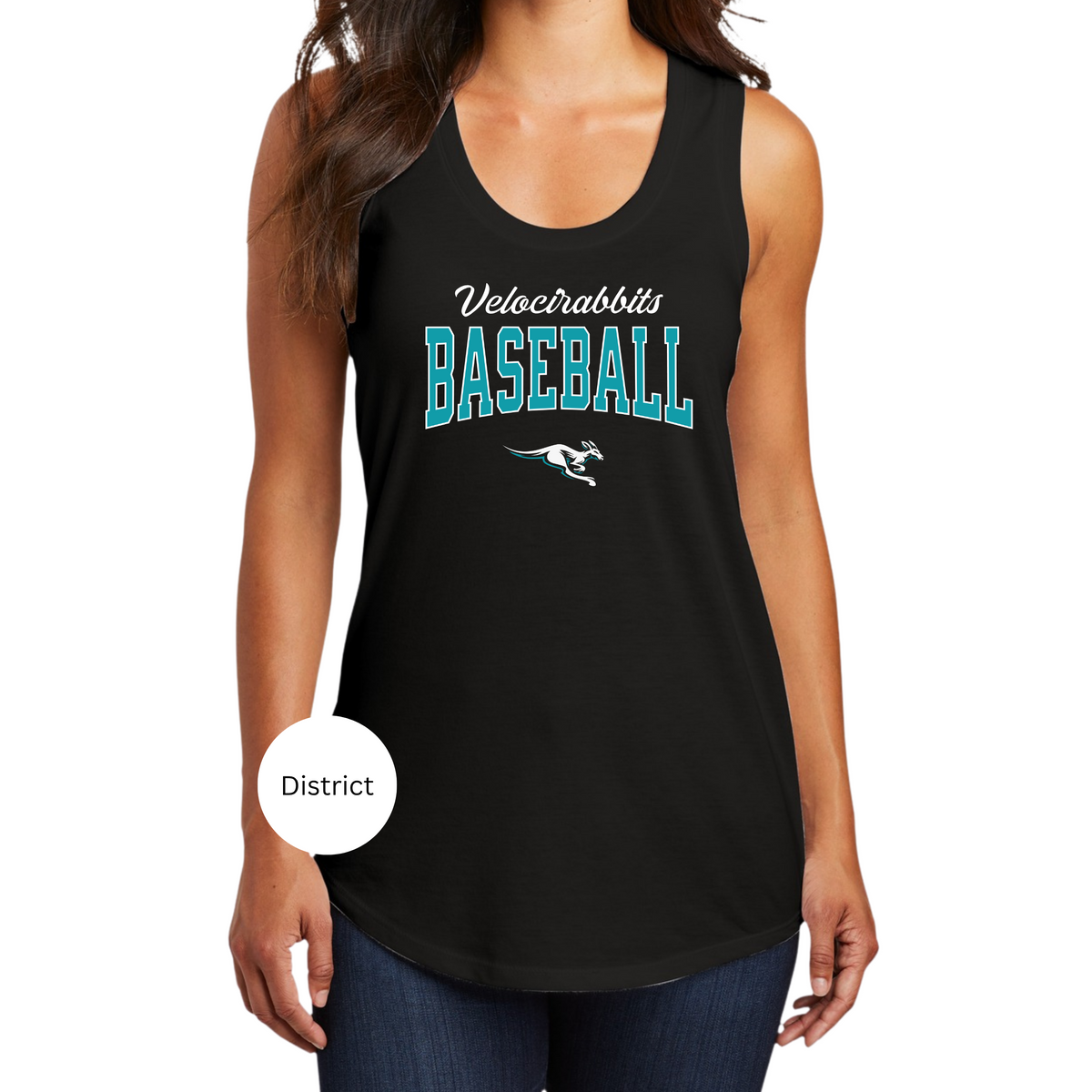 Velocirabbits Classic Logo Tank FRONT ONLY (Multiple Styles / Colors)