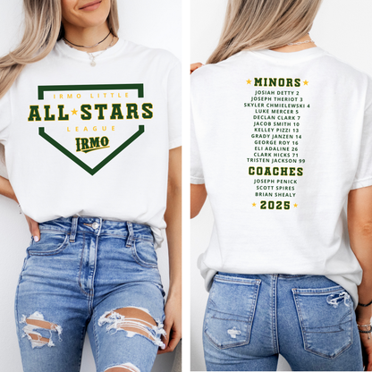 Irmo All-Star Roster Comfort Colors Tee (Adult & Youth Sizes)
