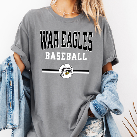 Gray Baseball Varsity Tee (Multiple Colors)