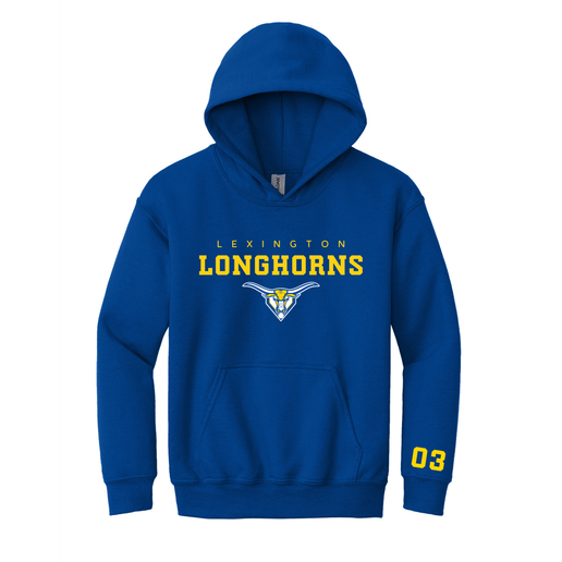 Longhorns Youth Hoodie w/ Player Number