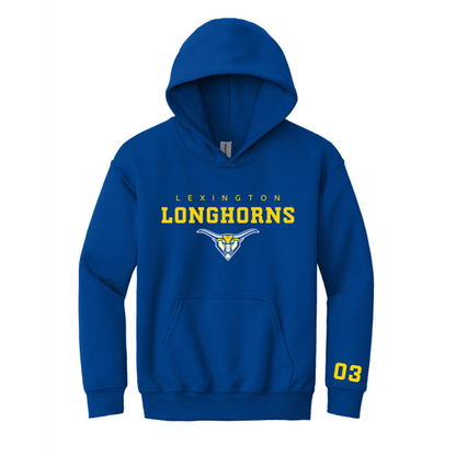 Longhorns Youth Hoodie w/ Player Number