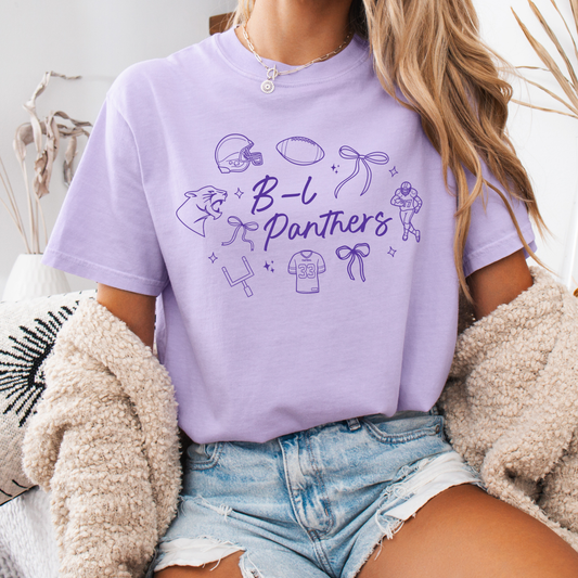 B-L Football Doodle Tee (multiple styles)
