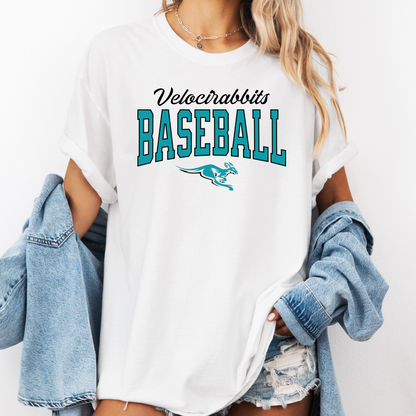 Velocirabbits Baseball Classic Logo Tee (Multiple Colors)
