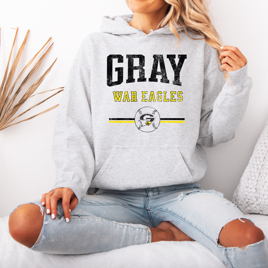 Gray Baseball Vintage Sweatshirt (Multiple Styles)